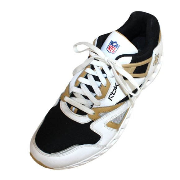 Reebok NFL New Orleans Saints Collector’s Edition Leather Sneaker, Size … - Picture 7 of 10